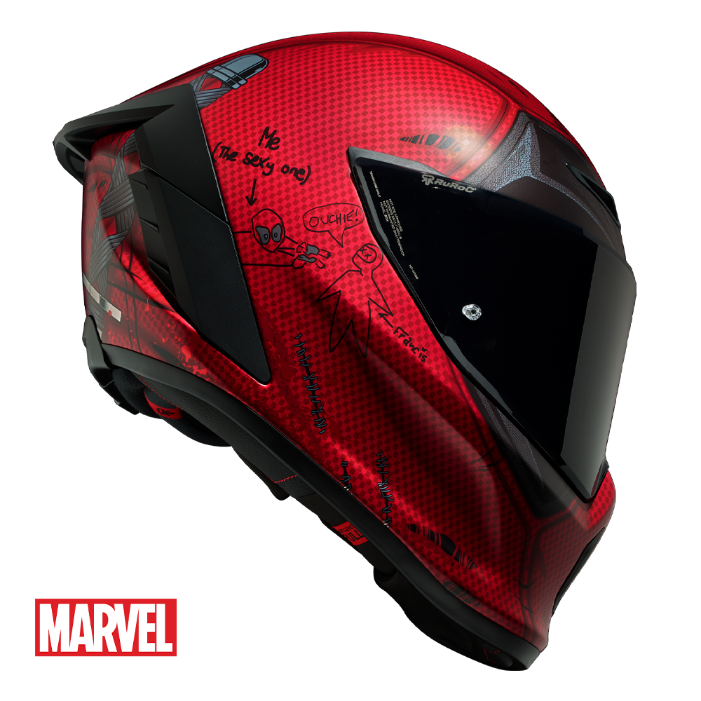 deadpool motorcycle helmets Ruroc EOX Marvel's Deadpool