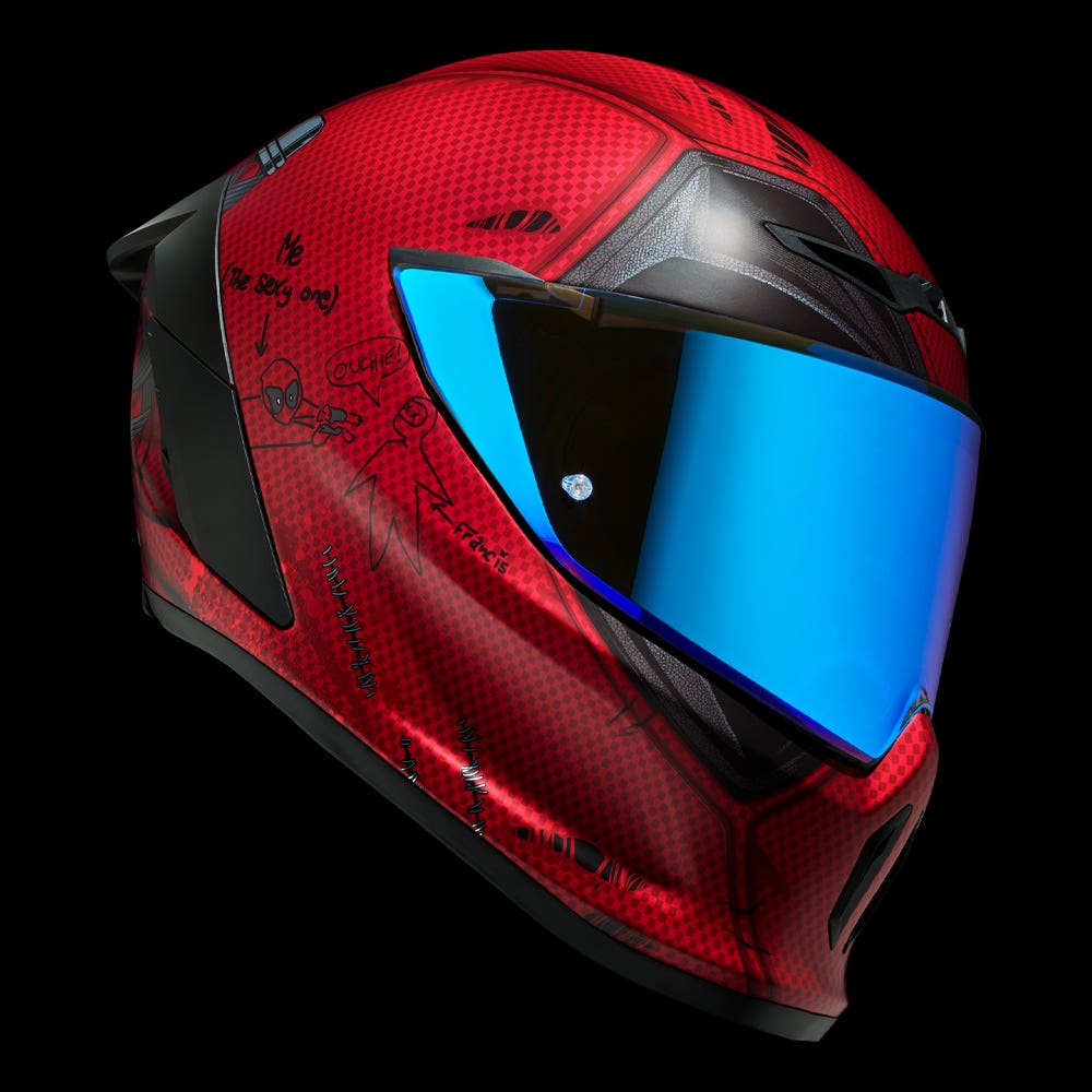 値下げ交渉可 MARVEL フルフェイスヘルメット デッドプール Ruroc Ruroc EOX Marvel's Deadpool