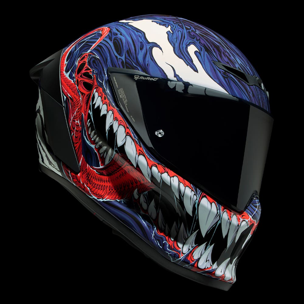 RUROC MARVEL ヴェノム フルフェイスヘルメット Ruroc EOX Marvel's Venom